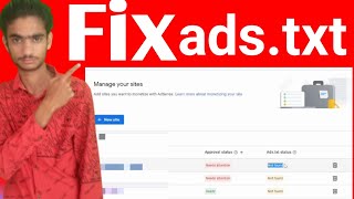 How to fix  ads.txt status not found in Google adsense 2023 | Ads.txt status not found solution