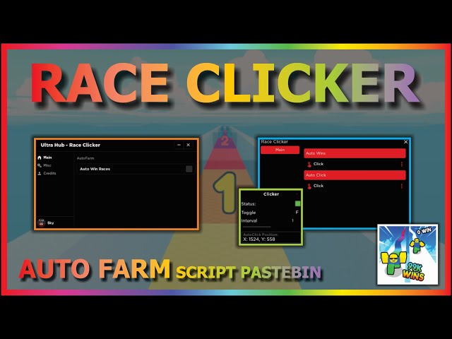 Race Clicker Script – Server Hop & Fastest Auto Win – Caked By Petite