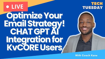 Elevate Your Email Campaigns By Integrating CHAT GPT AI into KvCORE for Marketing