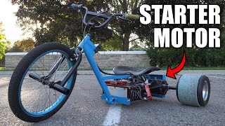 Building a Starter Motor Powered Drift Trike by Austin Blake 76,330 views 2 years ago 7 minutes, 12 seconds