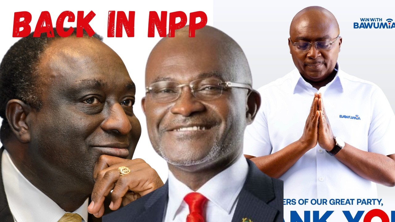 Bawumia Reaches Out to Alan Kyerematen and Kennedy Agyapong Camps. NPP Unity Drive