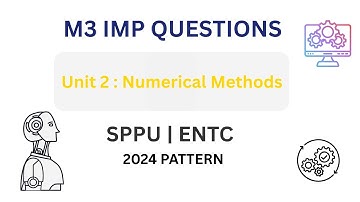 M3 Unit 2 IMP Questions | Numerical Methods | SPPU Engineering Maths 3 | End Sem #exambuddy