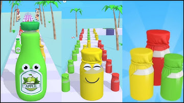 Satisfying Mobile Game - Juice run #All Levels Gameplay (Android - iOS) Levels 16- 20