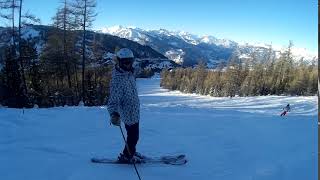 Risoul skiing December 2017 Ecureuil view