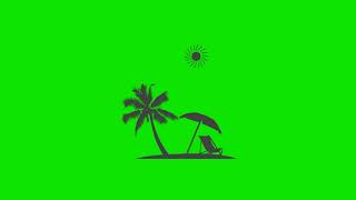 Tropical Island Green Screen Effect