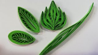 How to make quilling leaves