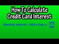 Credit Card Interest Calculation Quiz