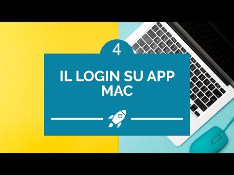 Effettuare il login all'app per Mac