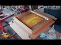 Haciendo tapas de cajas en serigrafia