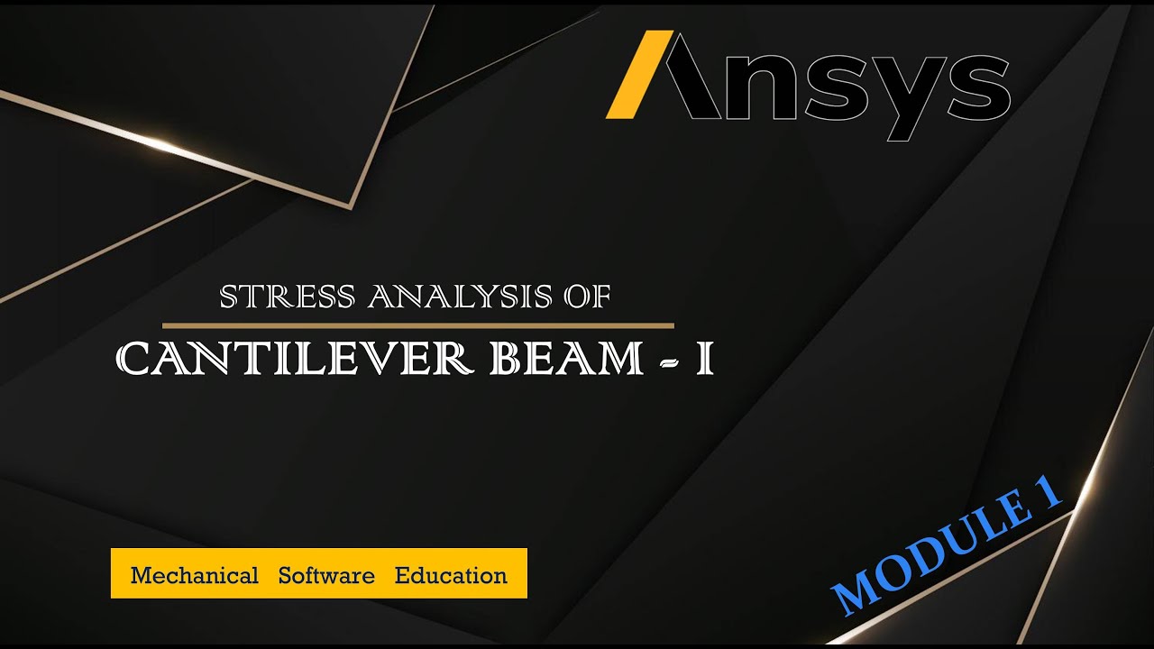 Point Load in Cantilever Beam | ANSYS APDL | - YouTube