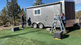 Hunting Trailer Awning Installation