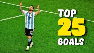 Lionel Messi - Top 25 Goals For Argentina. HD