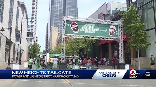 Kelce brothers’ New Heights tailgate debuts at Power & Light