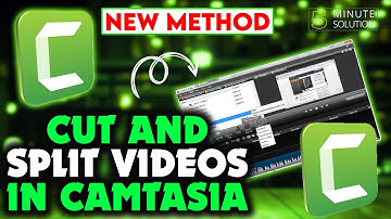 How To Cut and Split videos in camtasia 2024