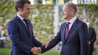 Rencontre entre Emmanuel Macron et Olaf Scholz à Berlin