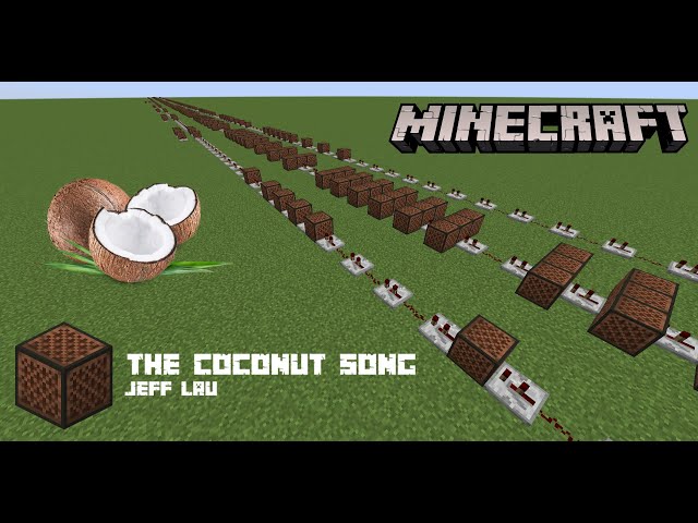 【Minecraft】Note Block Cover｜The Coconut Song class=