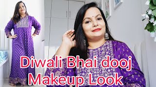 Quick Diwali Bhaidooj Get Ready Look | Indian Festive Makeup Look | Amazon Affordable Makeup Look