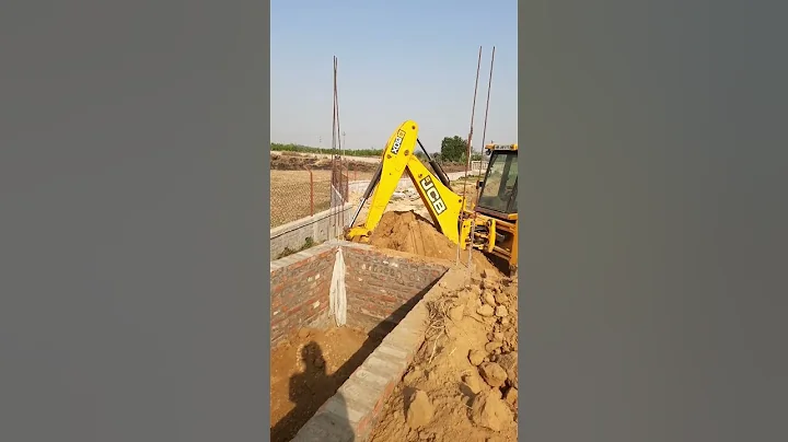 PLINTH FILLING WITH JCB3DX #construction #jcb3dx #shorts