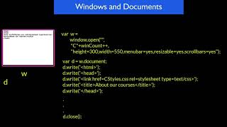 Creating Websites: Lesson 16, Part 2: Windows and Documents
