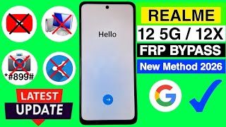Realme 12 5G Frp Bypass Without Pc Realme 12X Google Account Lock Unlock No Share No Frp Code