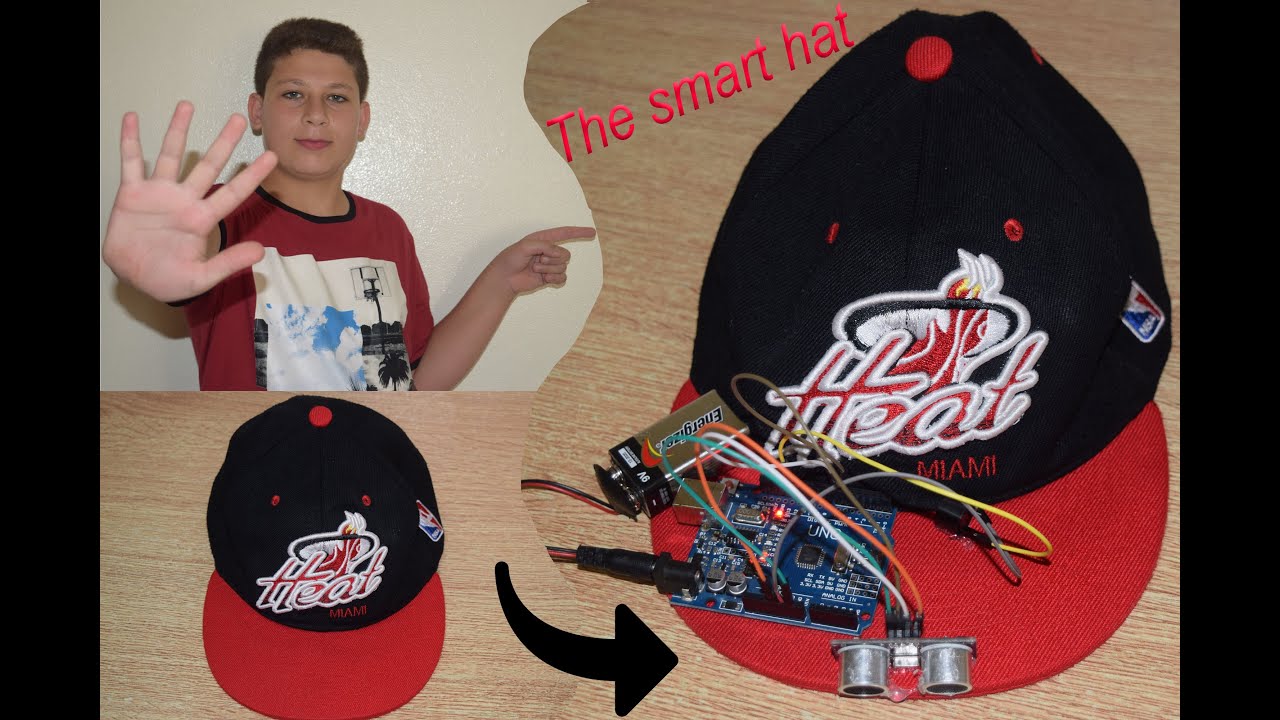 Arduino Automation Hat The smart hat for corona virus (arduino project) - اختراع جميل باستخدام ...