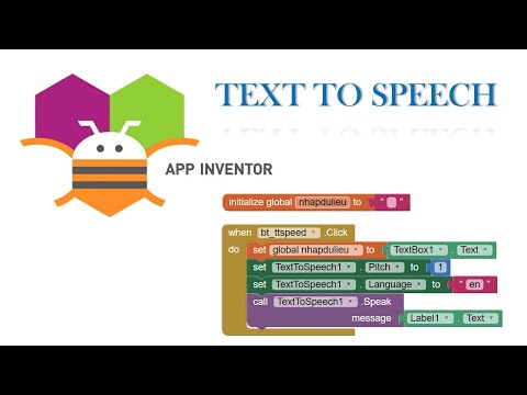text to speech mit app inventor 2