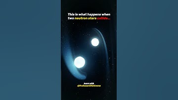 Thumbnail of What happens when Two NEUTRON Stars collide? ☠️🌌 #Space #shorts