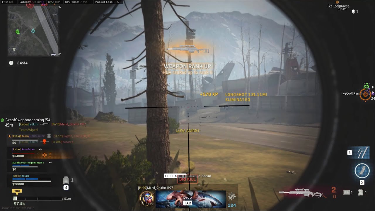 How to Snipe in Cod Warzone using the Hdr - YouTube