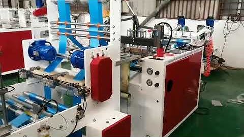 Two lines automatic CORELESS trash bag garbage bag on roll making machine