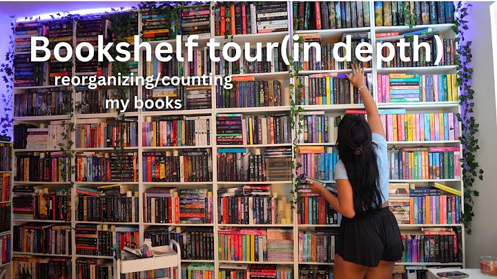 lets reorganize my shelves/ an in depth bookshelf tour thumbnail