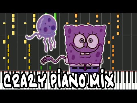 Crazy Piano Mix STADIUM RAVE SpongeBob SquarePants Jellyfish Jam