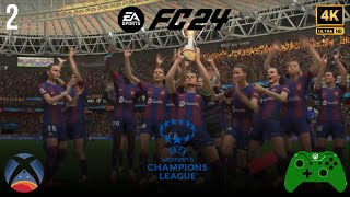 EA SPORTS FC 24 Gameplay Español XBS X |  FINAL UEFA Women's Champions League (4K 60FPS)