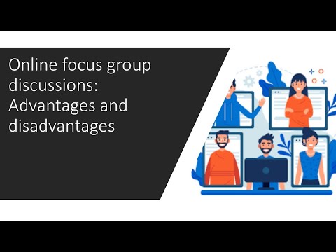 What are the advantages and disadvantages of Online focus group discussions??