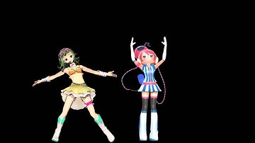 Cyber Thunder Cider Gumi Megpoid & Akikoloid-Chan Hologram Ready [MMD]