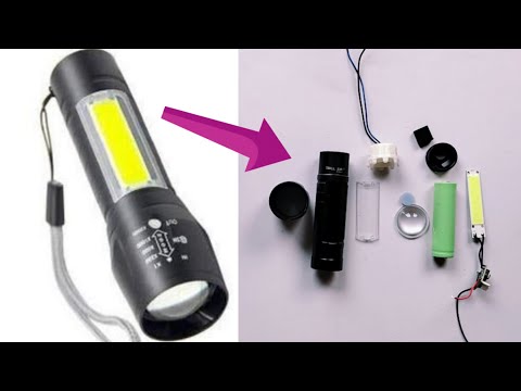 Rechargeable LED Torch Open & Repair kare.