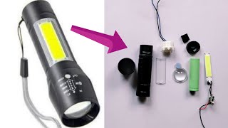 Rechargeable LED Torch Open & Repair kare.