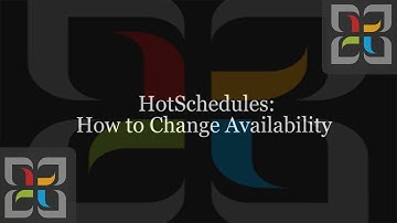 How to Video - Hot Schedules