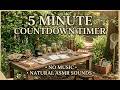 5 Min Countdown Timer • ADHD Focus & Nature ASMR (No Music)