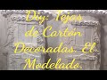 DIY: Tejas decoradas (reciclado de cartón) PASO A PASO (2/3)