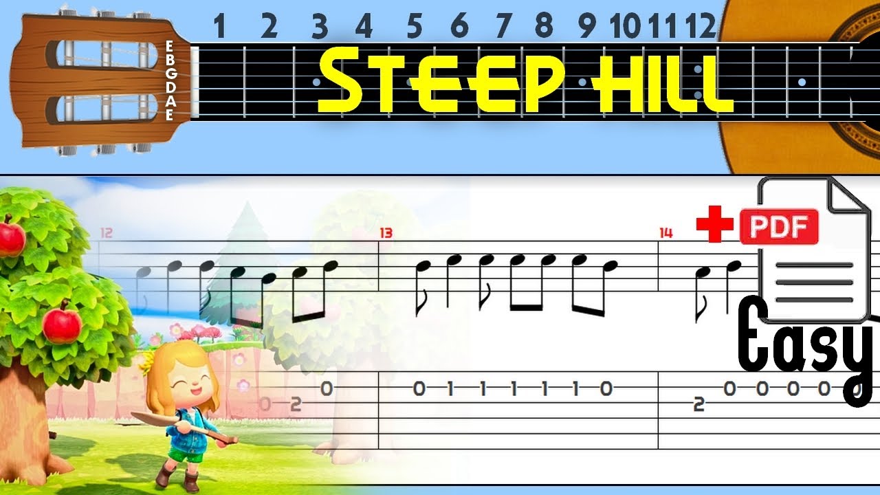 Steep Hill - Animal Crossing Guitar Tab