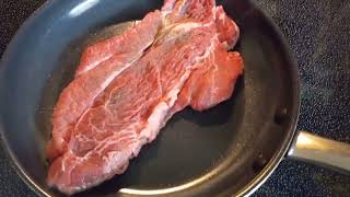 cooking 🍳 a steak 🥩