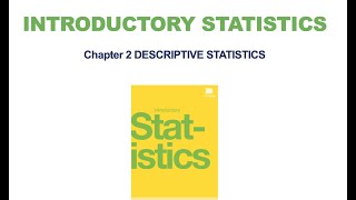 Stat 1490 Chapter 2: Descriptive Statistics