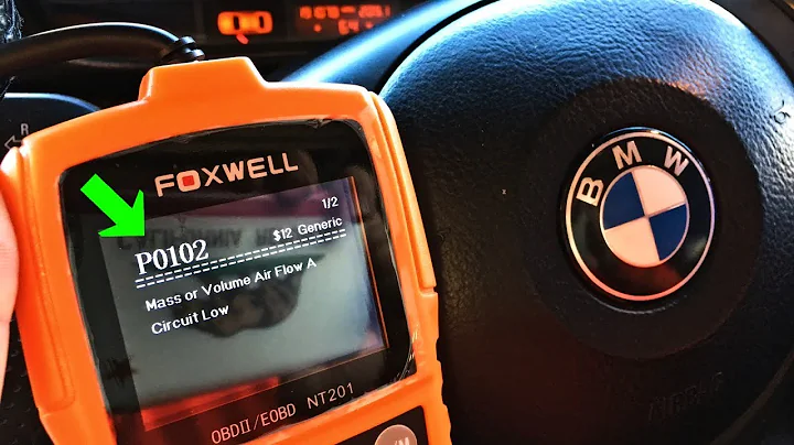 BMW Mass Air Flow Sensor Replacement MAF P0102 Code Fix MAF 325i 328i 330i 320i 316i 318i