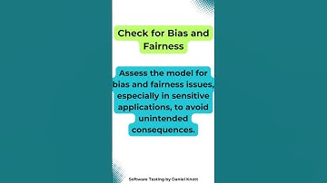 Check for Bias and Fairness #softwaretesting #machinelearning