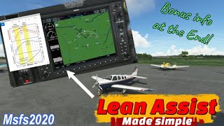 Msfs2020 *G1000Nxi Lean Assist* Full tutorial-POH/Power cruise settings and much more!