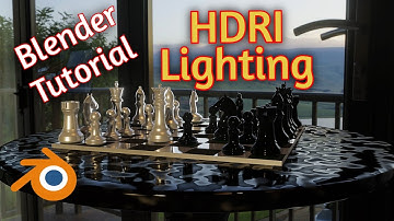 Part 7  Chess board Tutorial use hdri lighting.