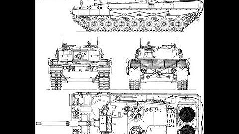 Leopard 2A6  + Leopard 2A4  3D model Blender