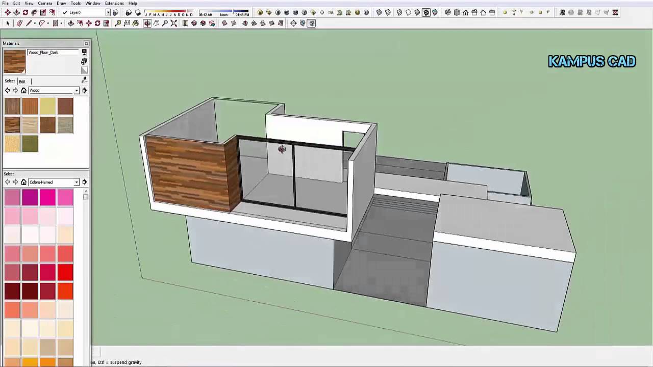  Belajar  Modeling sketchup Membuat  rumah  Minimalis modern 
