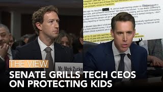 Senate Grills Tech CEOs On Protecting Kids | The View