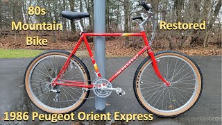 80s Mountain Bike Restored  Peugeot Orient Express made by Panasonic